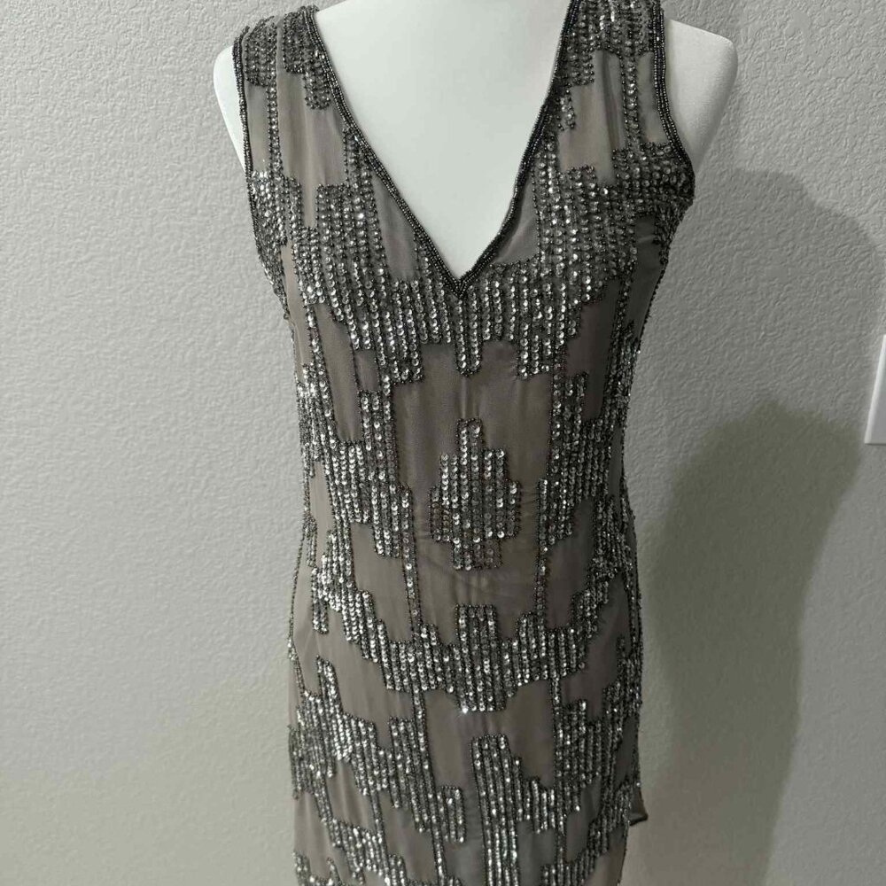 Pizzaro Nights Beaded Cocktail Dress [Sz. 6]
